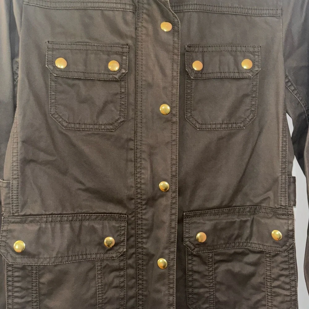 J. Crew Resin-Coated Twill Field Jacket - Picture 3 of 9